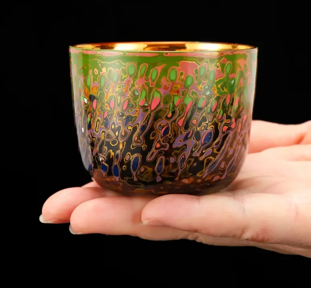 Xipi Lacquer Gold-Gilded Tea Cup for the Host