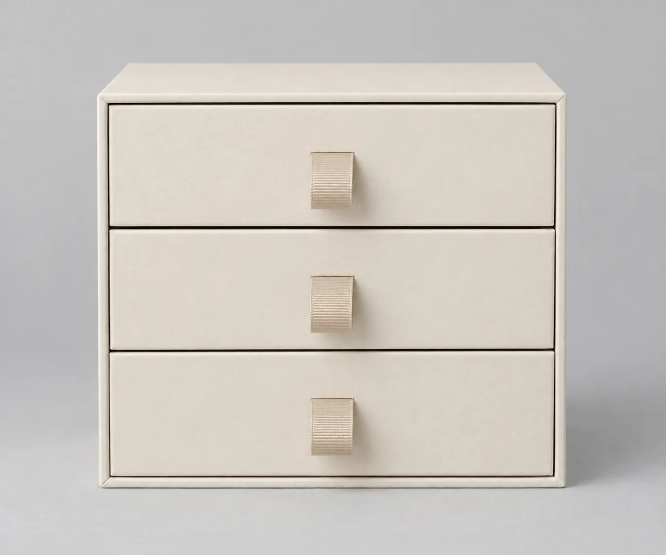 Three-Drawer Paperboard Box With Ribbon Pulls