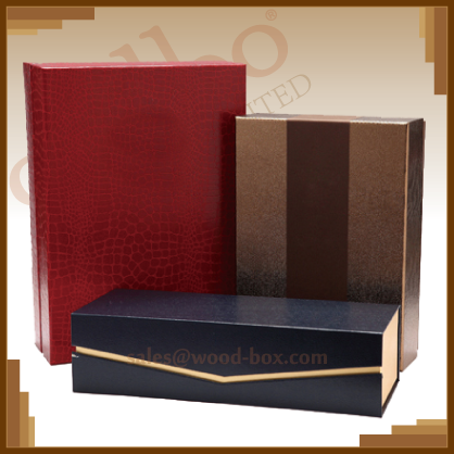 leather box and paper box